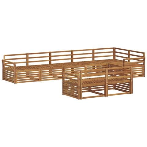 Set di divani da esterno 8 pcs Naturale - Foto 1
