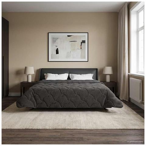 Piumone Completo Annuale Trapuntato Antracite 200 x 240 cm - Foto 2