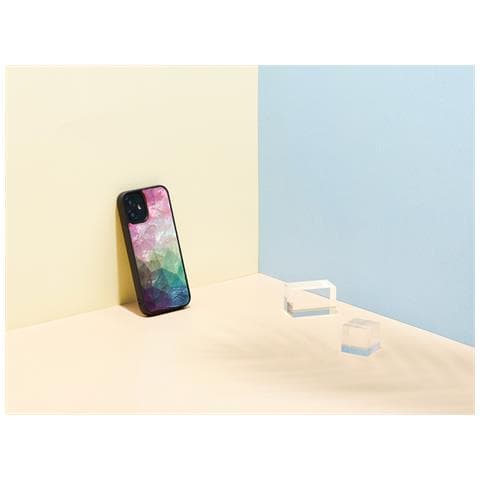 Custodia Nera Per Apple Iphone 12 Mini Con Motivo Di Fiori D'acqua. - Foto 4