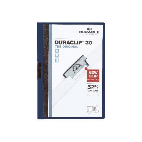 DURACLIP® 30 A4 PVC Blu cartellina con fermafoglio - Foto 1