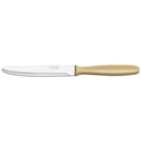 Coltello Tavola - Lama Acciaio Inossidabile Nitrum 125 Mm - Manico Polipropilene Colore Marrone - Foto 1