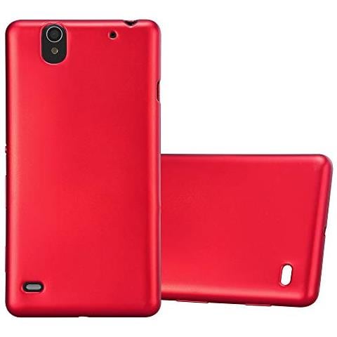 Custodia Compatibile Con Sony Xperia C4 In Rosso Metallico - Coperchio Protettivo In Silicone Tpu Flessibile - Foto 1