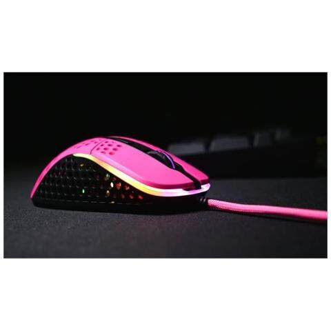 M4 Rgb Mouse Usb Ottico 16000 Dpi Mano Destra (M4 Rgb Wired Optical Gaming Mouse Usb 400-16000 Dpi Omron Switches 125-1000 Hz Adjustable Rgb Pink)  - Foto 4