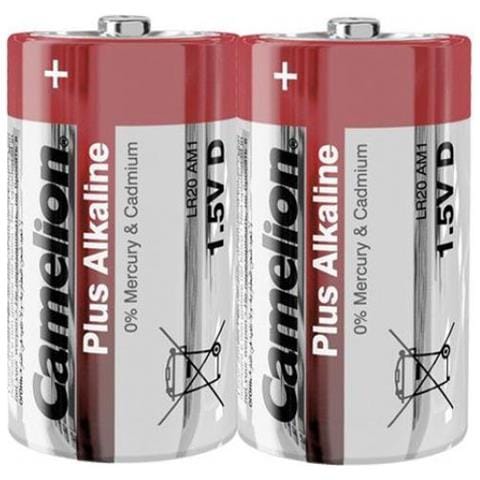 Batteria Camelion Plus Alkaline Mono D Lr20 (2 Pz.) - Foto 2
