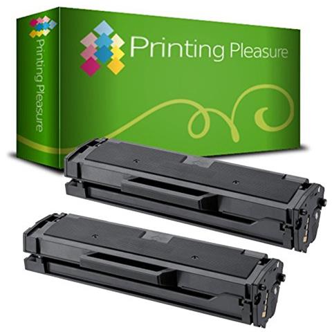 TONER COMPATIBILE - 2 Compatibili Per Samsung Scx-3400 3400f Scx-3401 Scx-3405 3405fw 3405w 3405f Ml-2160 Ml-2161 Ml-2162 Ml-2164w Ml-2165 2165w Ml-2167 Ml-2168 2168w Sf-760p Sf-761p | Mlt-d101s / els, Colore: Nero - Foto 1