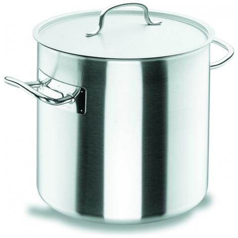 50128 Pentola alta in acciaio inox, coperchio incluso, adatta a tutti i tipi di fornelli, - Foto 1
