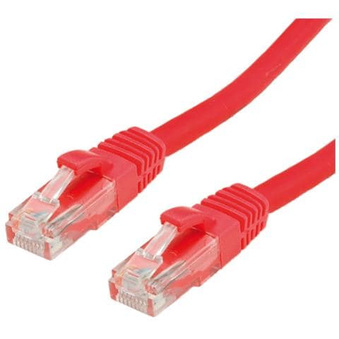 UTP Cable Cat. 6, halogen-free, red, 2m, Rosso, 100 Ohm, 2 mm - Foto 1