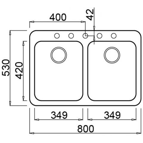 Lav. Fox Gran. 2v 80x53 Antrac - Foto 3