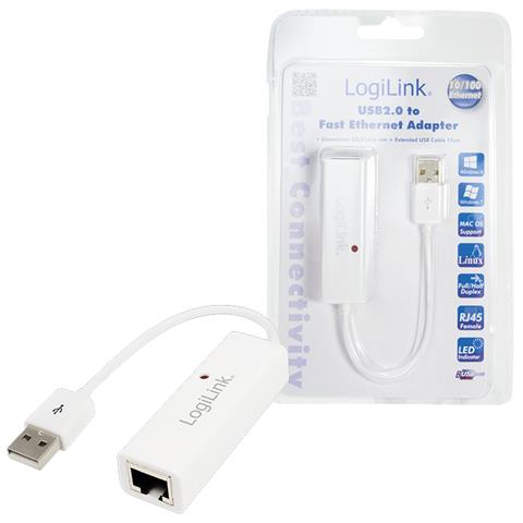 UA0144A, USB, RJ-45, Maschio / femmina, Bianco, Windows 98SE / ME / 2000 / XP / 7/8/8.1 Mac OS 5.0 - Foto 2
