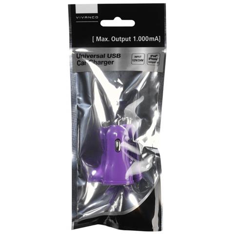 PBVV1AUSBCCPU, 12-24V, 5V, 1A, Auto, Universale, Porpora - Foto 1