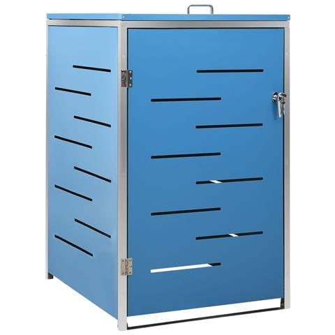 Copribidone per Spazzatura Singolo 69x77,5x112,5cm Acciaio Inox - Foto 1