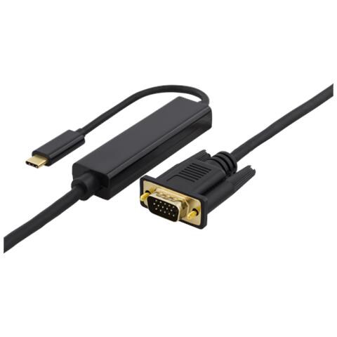 USBC-1089-K cavo e adattatore video 5 m USB tipo-C VGA (D-Sub) Nero - Foto 1