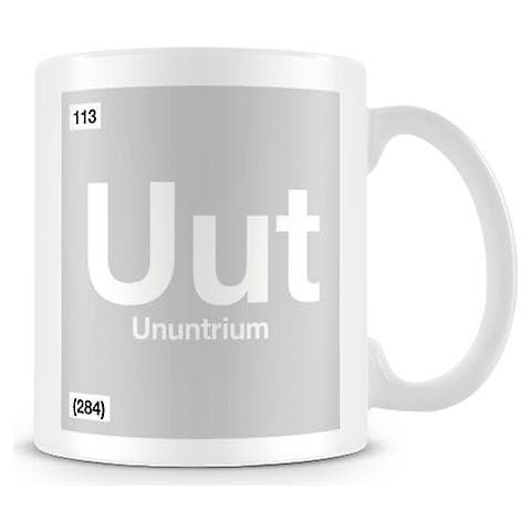 HTN Tazza Stampata Scientifica Con Elemento Simbolo 113 Uut - Ununtrio