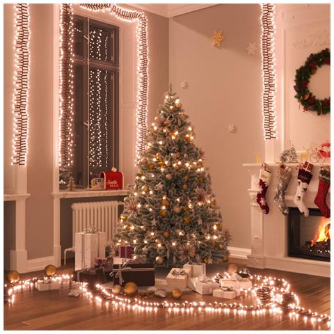 Gruppo Stringa Led Con 2000 Luci Led Bianco Caldo 40 M Pvc - Foto 7