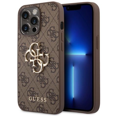 Pu 4g Metal Logo Case Fr Apple Iphone 14 Pro - Brown (guhcp14l4gmgbr) - Foto 2