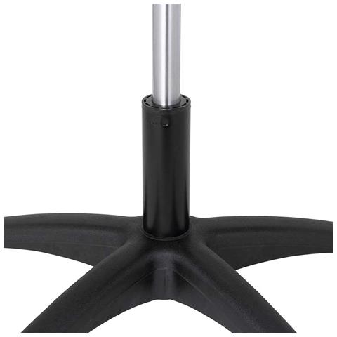 Sgabello Estetista Girevole Seduta Imbottita 10cm Ecopelle Salone Studio Bianco - Foto 2