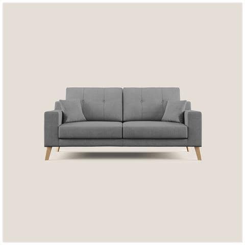 Danish Divano Moderno in Tessuto Morbido Impermeabile 206L x 91P x 95H cm Grigio - Foto 3
