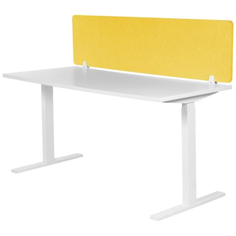 Pannello Divisorio Per Scrivania Giallo 180 X 40 Cm Wally - Foto 2