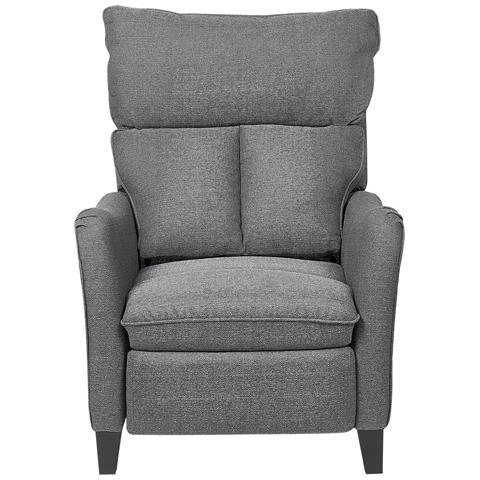 Poltrona Reclinabile Tessuto Grigio Royston - Foto 2