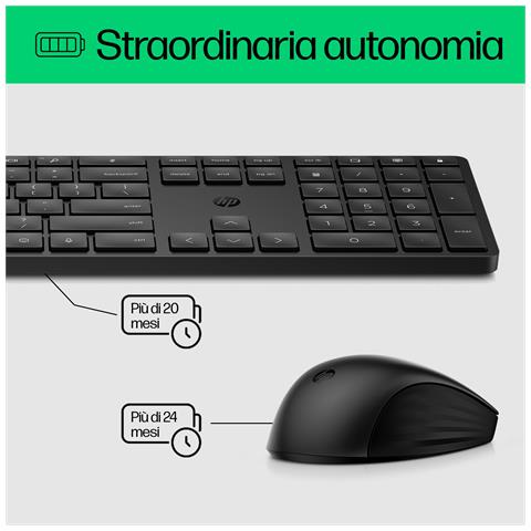 Tastiera e Mouse Wireless 4R016AA#ABB  Colore Bianco - Foto 9