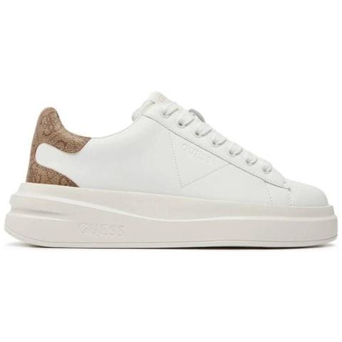 Fljelbfal12 Sneakers Bianco Pelle Scarpe Donna Brown Bianco 39 - Foto 1