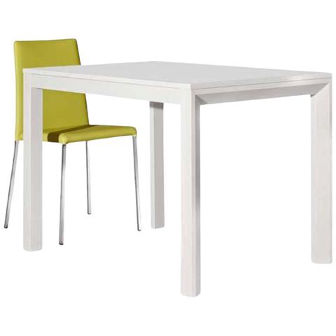 Tavolo Moderno Bianco Frassinato Allungabile 130x85 H77 - Foto 1