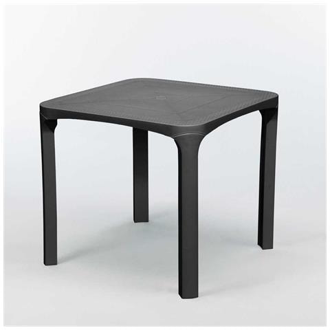 Tavolo In Resina Da Esterno Effetto Rattan Olè Grandsoleil - Foto 1