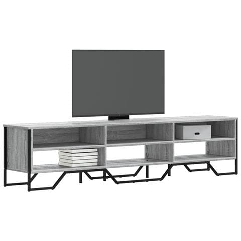 Mobile Porta Tv Grigio Sonoma 180x34x41cm In Legno Multistrato - Foto 1