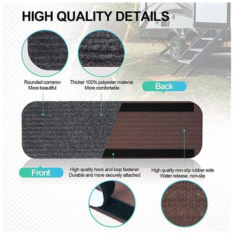 4 Coprigradini Per Camper, Tappetini Per Camper Per Gradini Lippert E Morryde - Foto 2