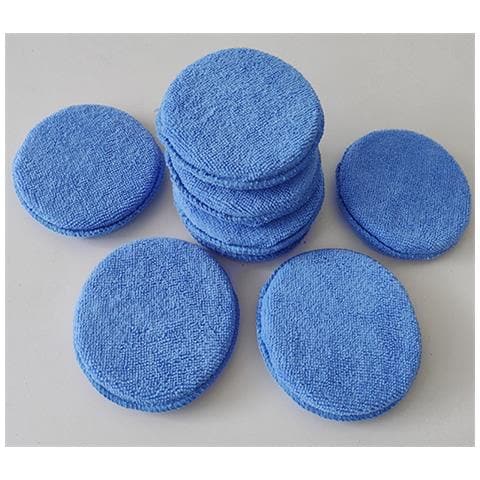 Confezione Da 10 Spugne Per Ceretta Per Auto In Microfibra Blue - Foto 2