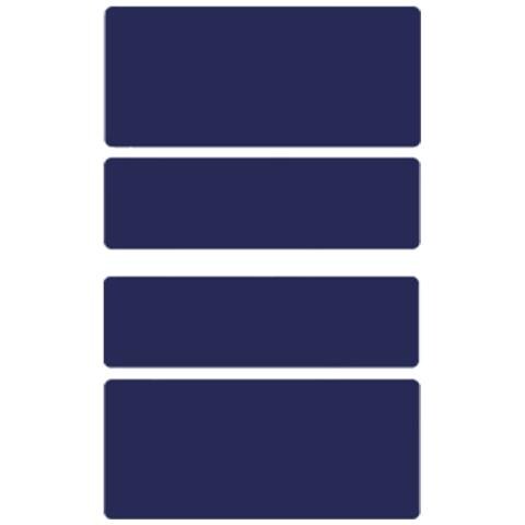 Toppe Termoadesive Per La Riparazione Di Vestiti, Confezione Da 10 Navyblue - Foto 1