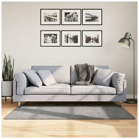 Tappeto Shaggy Pamplona A Pelo Lungo Moderno Verde 80x150 Cm - Foto 1