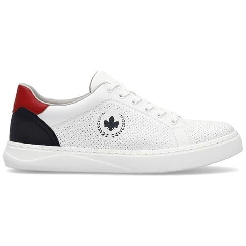 Leisure White Sneakers Pelle Scarpe Uomo Bianco Eu 42, B9911-80 - Foto 2