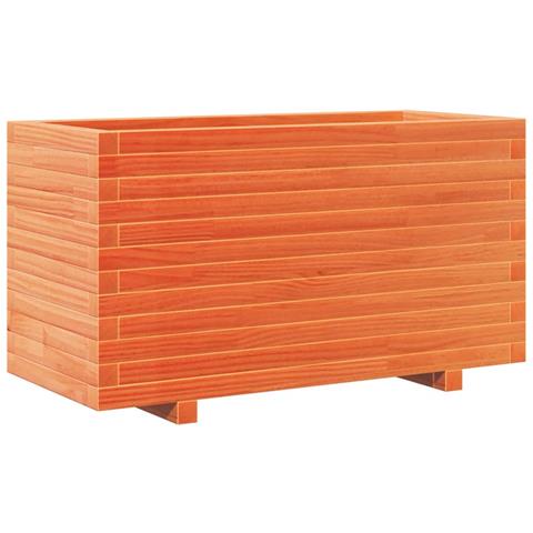 Fioriera Giardino Marrone Cera 90x40x49,5cm Legno Massello Pino - Foto 1
