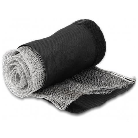 Manicotto intrecciato con schermatura EMI e chiusura a strappo resistente al calore 1 m x 25 mm nero - Foto 1