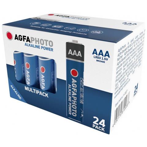 Agfaphoto Batteria Alcalina Micro Aaa (confezione Da 24) - Foto 1