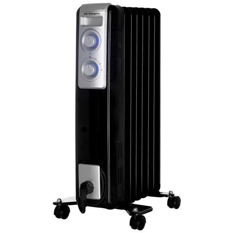 Riscaldatore Elettrico a Olio RN 1500 con 3 Livelli di Energia Potenza 1500 W Colore Nero - Foto 1
