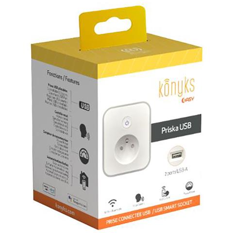 Presa Di Corrente Wi-fi Con Bluetooth 2 Usb A Con Misuratore 16a, Grigio - Foto 4