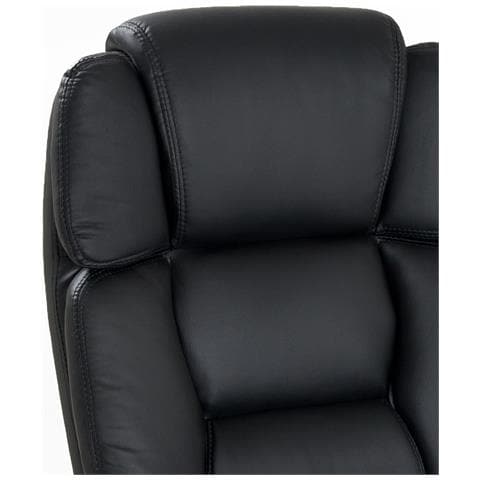 Coppia Poltroncine Visitatorein Ecopelle Nera Modello King Per Ufficio Scuola Studio Professionale - Foto 2