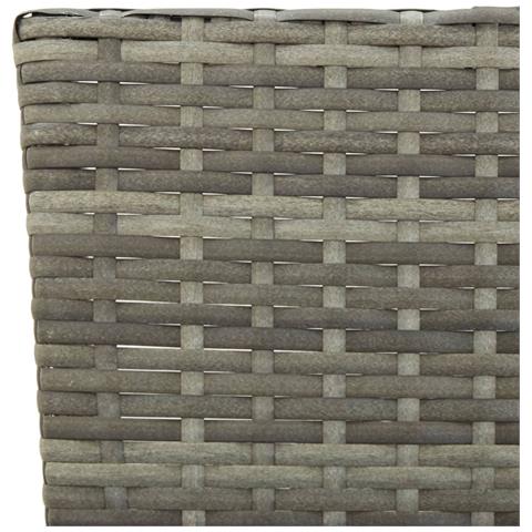 Lusso Casadino -  Panchina Da Giardino Con Cuscini 176 Cm In Polyrattan Grigio - Foto 8