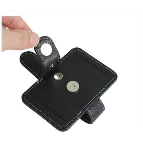 Clip Per Porta Occhiali Da Sole In Pelle Pu Per Visiera Auto Black - Foto 7