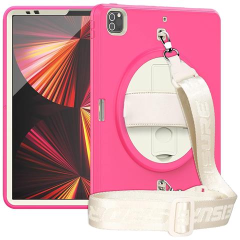 Custodia Per Ipad Pro 3/2/1 11"" Con Supporto E Tracolla Rosa - Foto 1