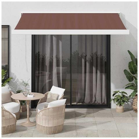 Tenda da Sole Retrattile Automatica Marrone 350x250 cm - Foto 2