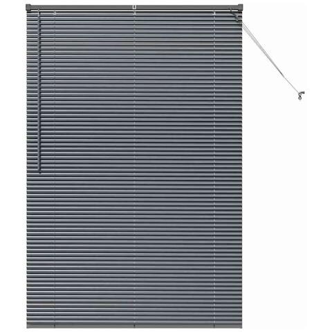 Tenda per Finestra con tende Manuale Grigio scuro Alluminio - Foto 1