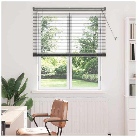 Tenda per Finestra con tende Manuale Grigio scuro Alluminio - Foto 2