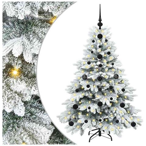 Albero di Natale artificiale con 150 LED Bianco 120 cm PE e PVC - Foto 1
