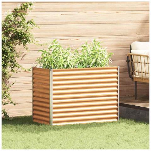 Letto rialzato da giardino 98 x 50 x 68 cm Acciaio zincato - Foto 2