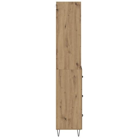 Credenza con cassetto Rovere artigianale 69,5 x 34 x 180 cm - Foto 9