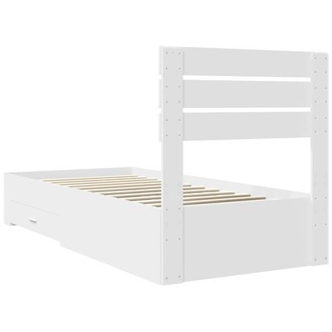 Struttura del letto con cassetto con testiera Legno multistrato - Foto 9