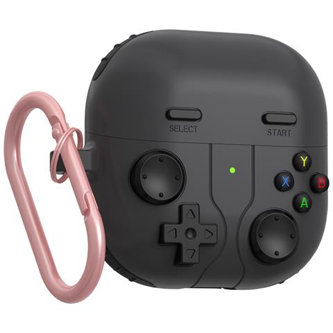 Custodia Protettiva In Silicone Compatibile Con Auricolari Bluetooth Huawei Freeclip2 - Design Console Di Gioco Darkgrey - Foto 1